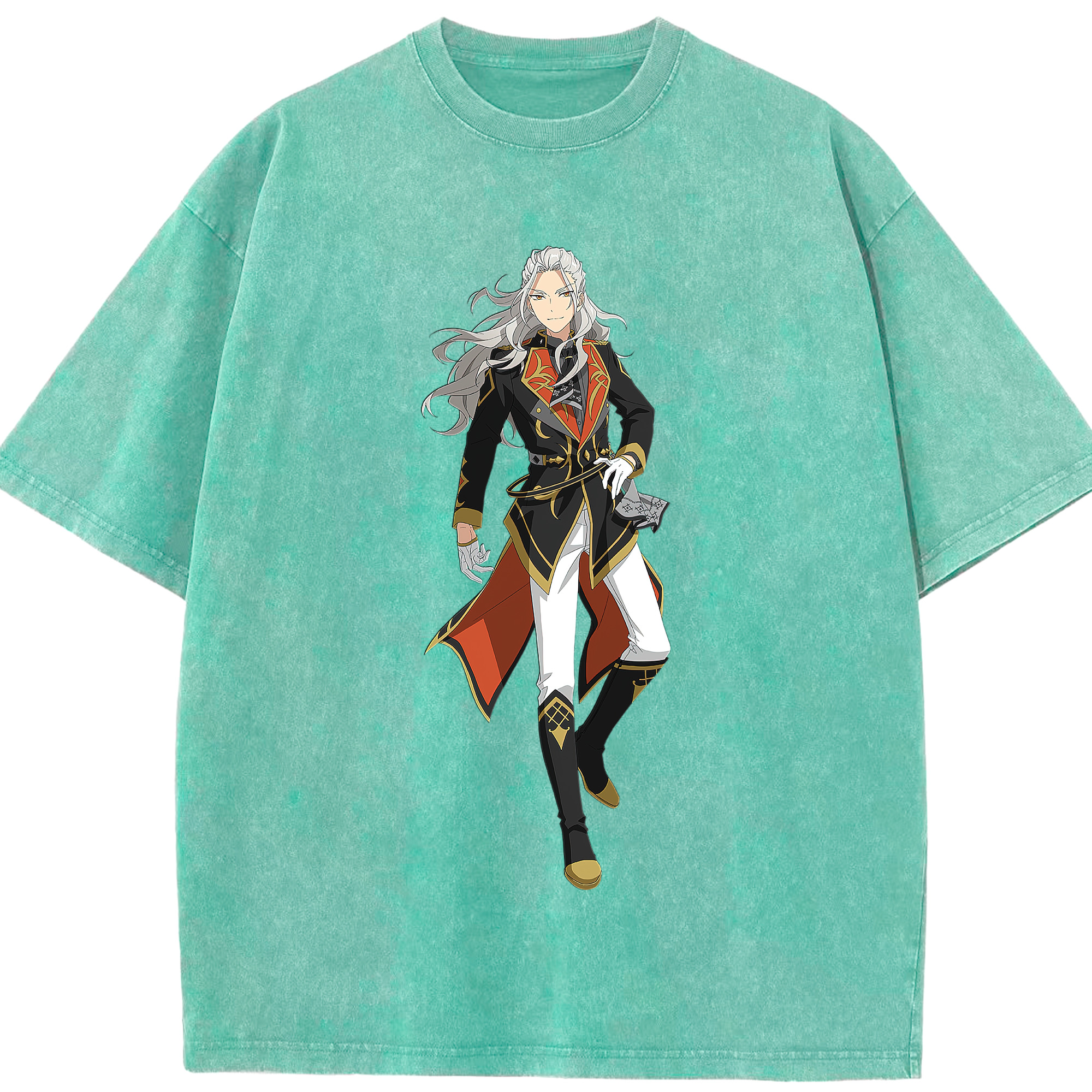 （画像用） あんさんぶるスターズ! Ensemble Stars 綿100% ヴィンテージ風 半袖Tシャツ（フロントプリント）